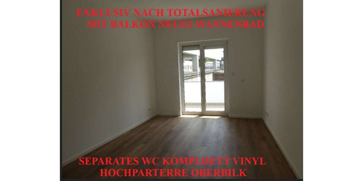 Etagenwohnung Düsseldorf Oberbilk - 2 Zimmer, 57 m&sup2;, 900&euro; | Angebot:27310973