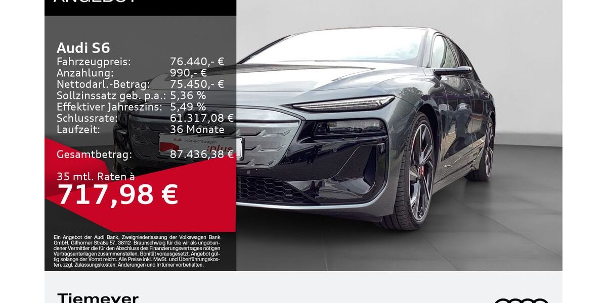 Audi S6 e-tron 9.990 km 70.840 &euro; Remscheid 42897