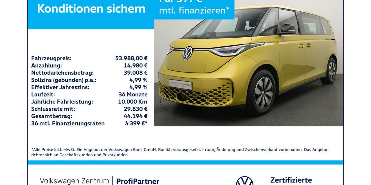 VW ID. Buzz 21.604 km 51.480 &euro; Leverkusen 51379