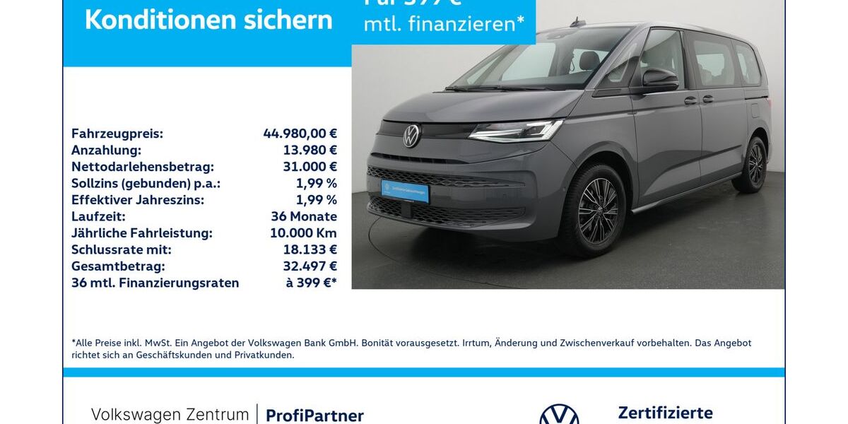 VW T7 Multivan 14.320 km 44.980 &euro; Leverkusen 51379