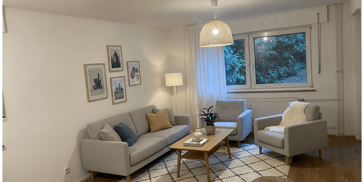 Etagenwohnung Wuppertal Gemarkung Elberfeld - 2 Zimmer, 61 m&sup2;, 372&euro; | Angebot:27298632