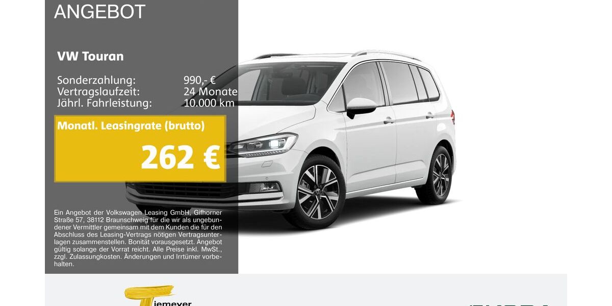 VW Touran 39.409 km 32.330 &euro; Remscheid 42857
