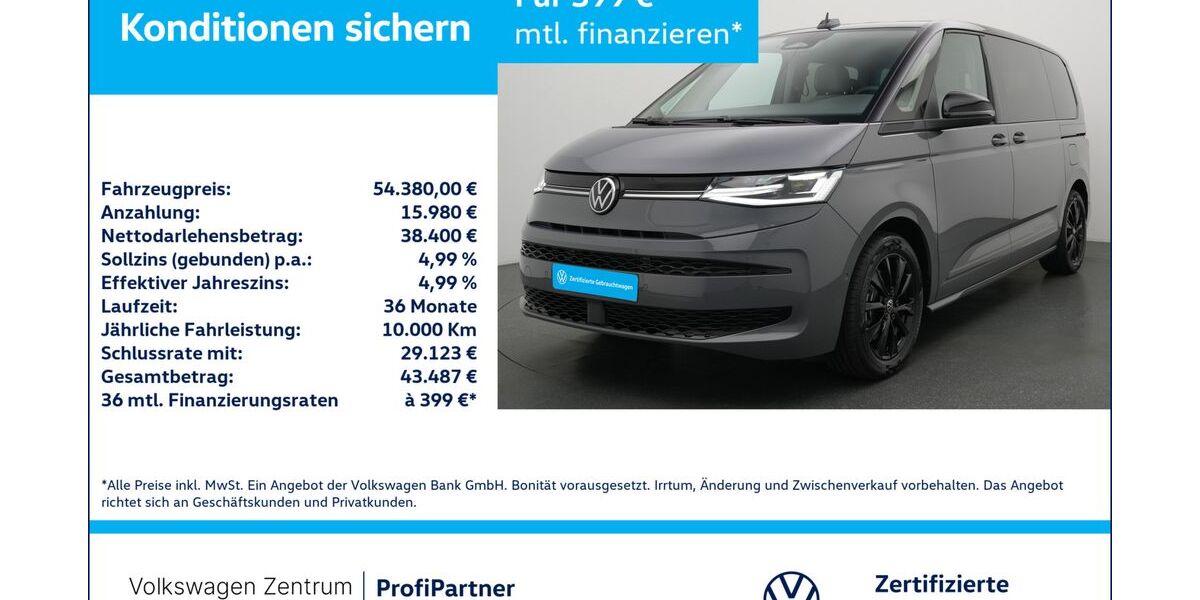 VW T7 Multivan 1.009 km 52.980 &euro; Leverkusen 51379