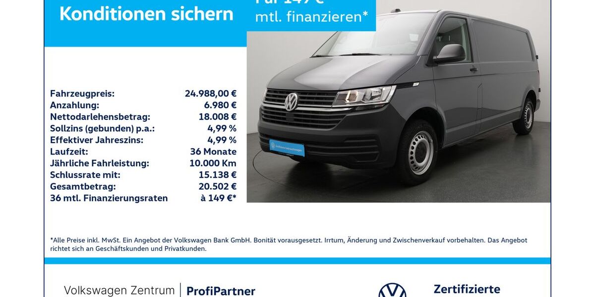 VW T6 Transporter 18.135 km 24.980 &euro; Leverkusen 51379