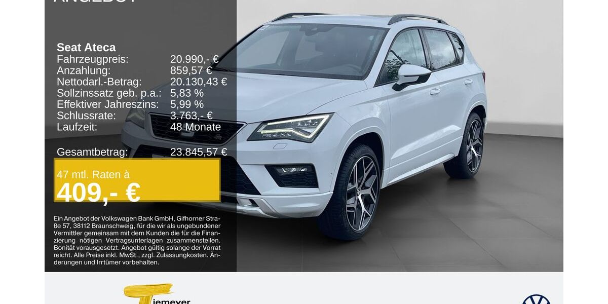 Seat Ateca 92.729 km 19.910 &euro; Remscheid 42897